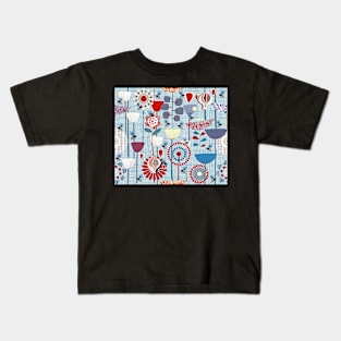 Where the Bees Fly (red & Blue) Kids T-Shirt